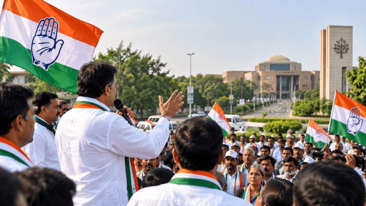 Congress's New Strategy in Gandhinagar Municipal Elections Congress's New Strategy in Gandhinagar Municipal Elections