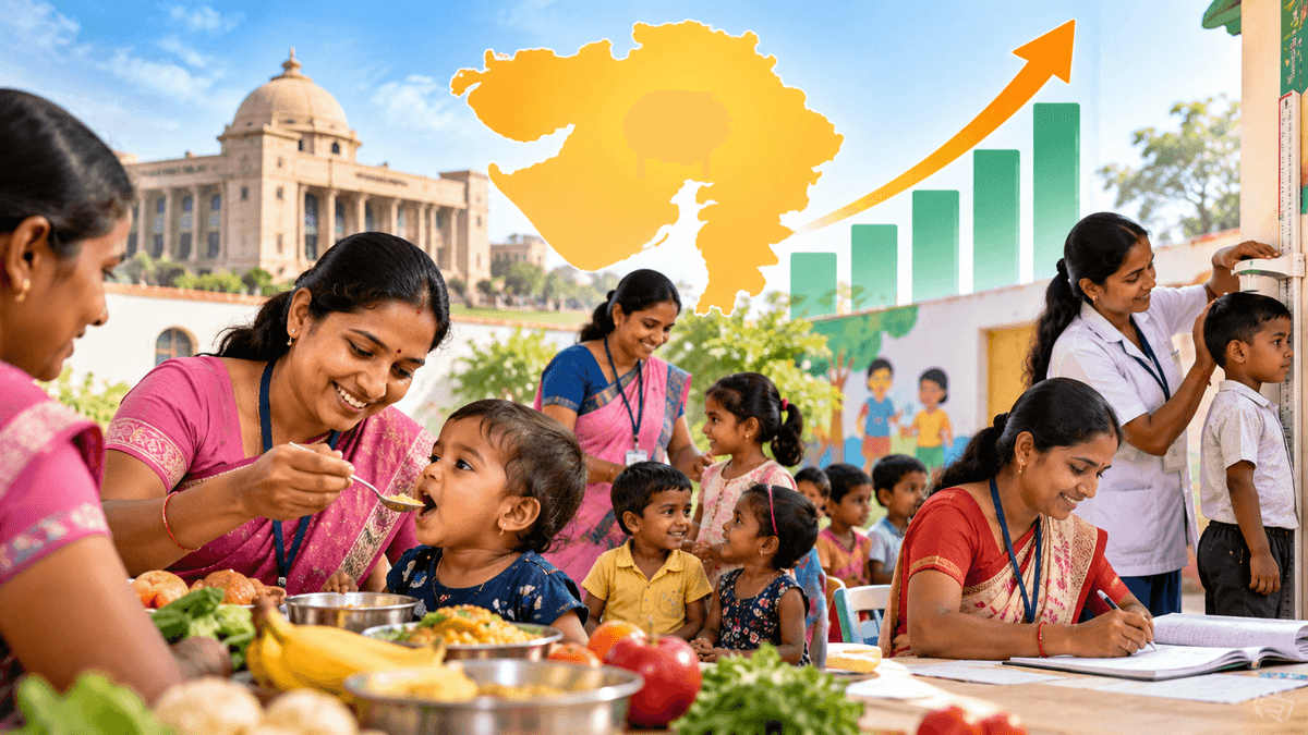 Gujarat Logs 2.4 Crore Activities During Nutrition Month Gujarat Logs 2.4 Crore Activities During Nutrition Month