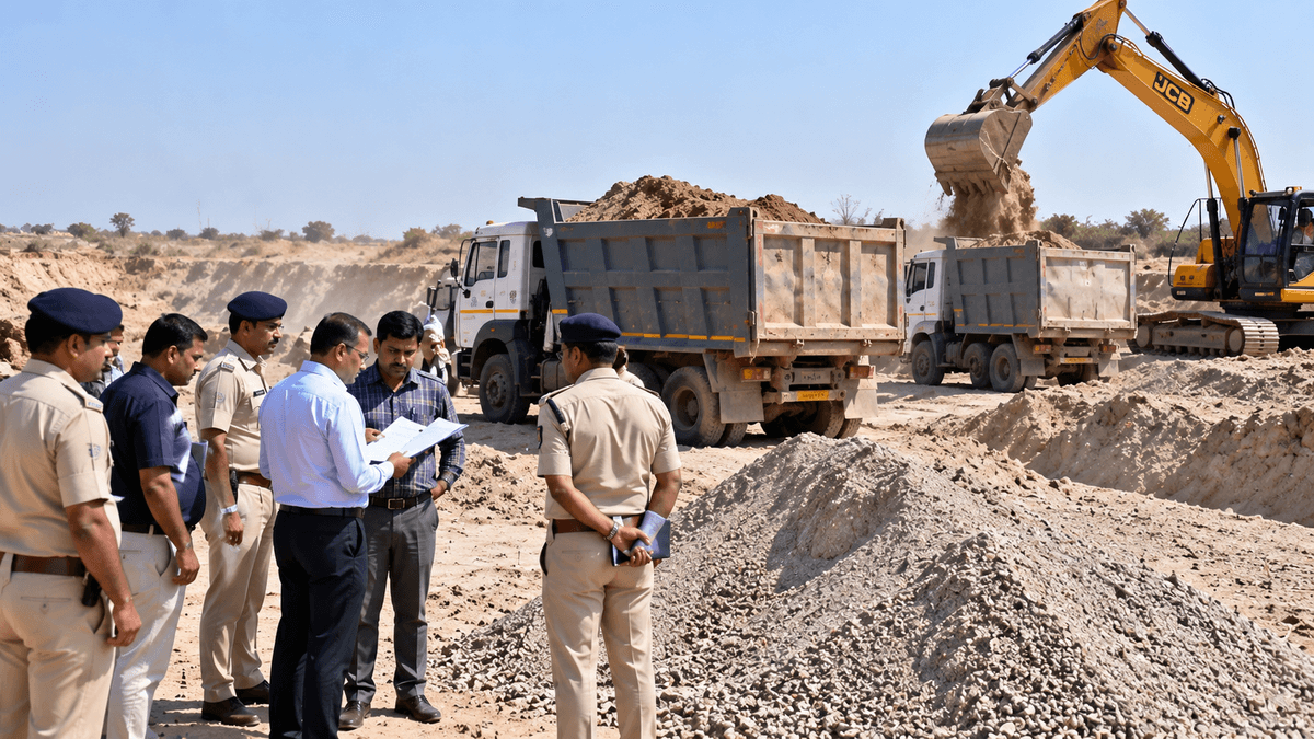 Mehsana Crackdown on Illegal Mining: ₹3.40 Crore Worth of Property Seized Mehsana Crackdown on Illegal Mining: ₹3.40 Crore Worth of Property Seized