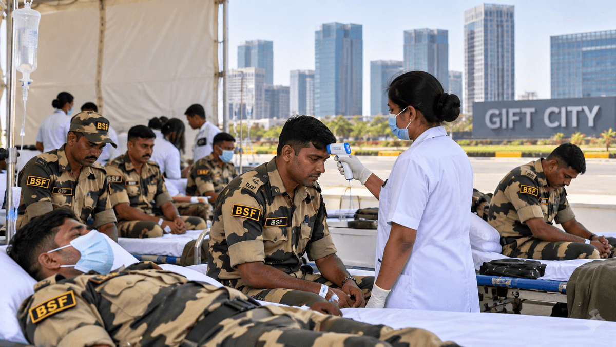 14 BSF Personnel Test Positive for Dengue at Gujarat’s GIFT City 14 BSF Personnel Test Positive for Dengue at Gujarat’s GIFT City