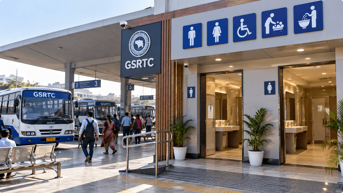 GSRTC to Upgrade Toilets at 56 Bus Stations Across Gujarat GSRTC to Upgrade Toilets at 56 Bus Stations Across Gujarat