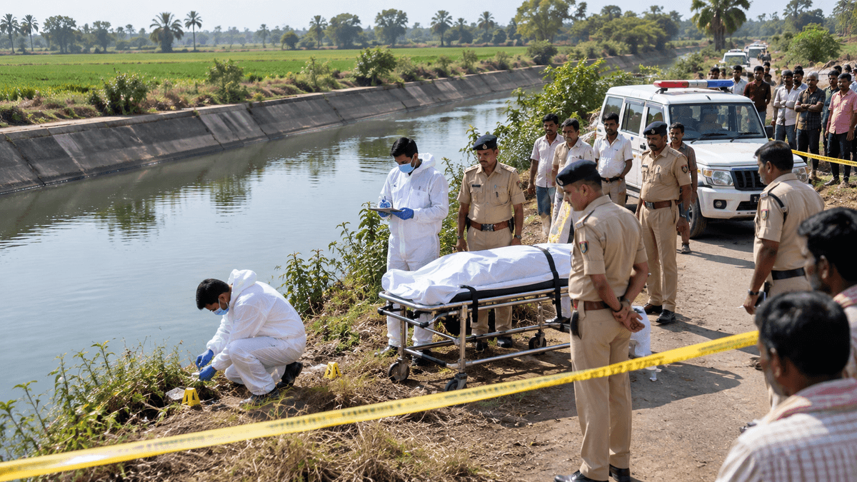 Unidentified Body Found in Canal Near Nandav Village in Mangrol, Police Investigation Underway Unidentified Body Found in Canal Near Nandav Village in Mangrol, Police Investigation Underway