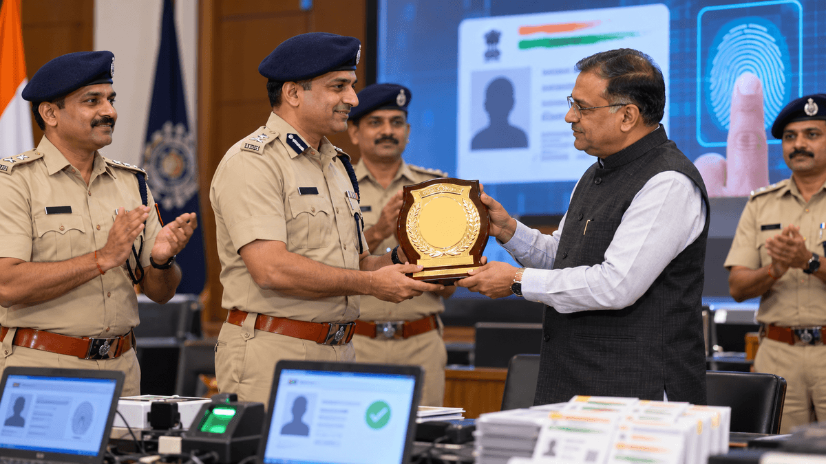 Ahmedabad Crime Branch Awarded for Aadhaar Verification Initiative Ahmedabad Crime Branch Awarded for Aadhaar Verification Initiative