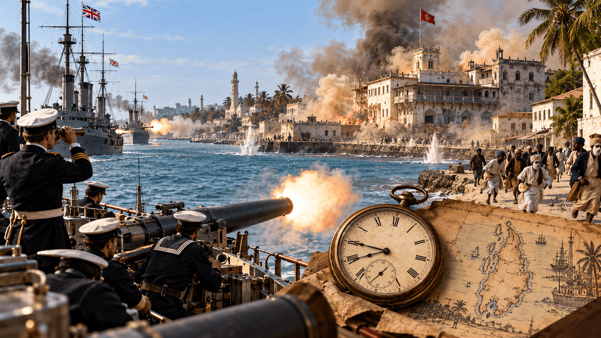 The Anglo-Zanzibar War: The World's Shortest War Lasted 38 Minutes The Anglo-Zanzibar War: The World's Shortest War Lasted 38 Minutes