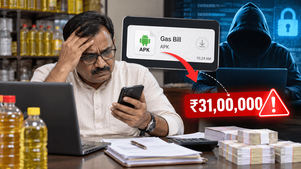 Ahmedabad Oil Trader Loses ₹31 Lakh in Cyber Fraud Using Fake Gas Bill APK Ahmedabad Oil Trader Loses ₹31 Lakh in Cyber Fraud Using Fake Gas Bill APK