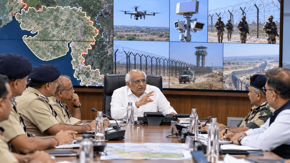 Chief Minister's Directives to Enhance Security in Gujarat's Border Areas Chief Minister's Directives to Enhance Security in Gujarat's Border Areas