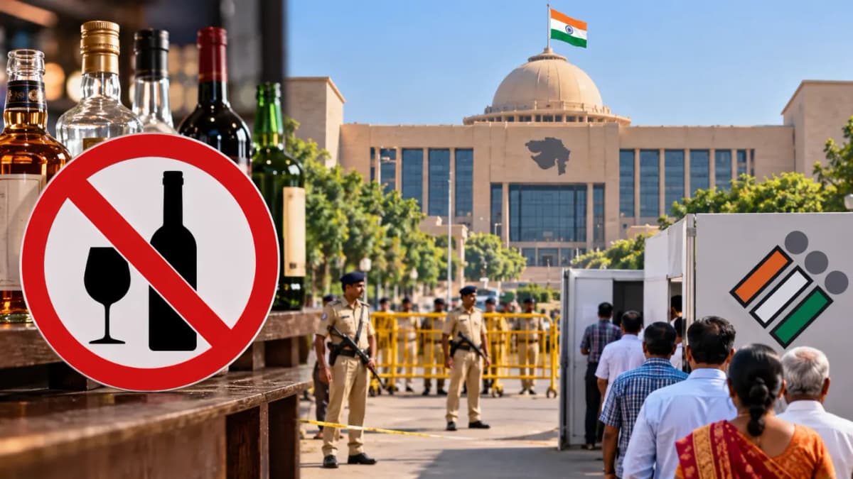Gandhinagar Declares 'Dry Day' to Ensure Peace and Transparency in Elections Gandhinagar Declares 'Dry Day' to Ensure Peace and Transparency in Elections