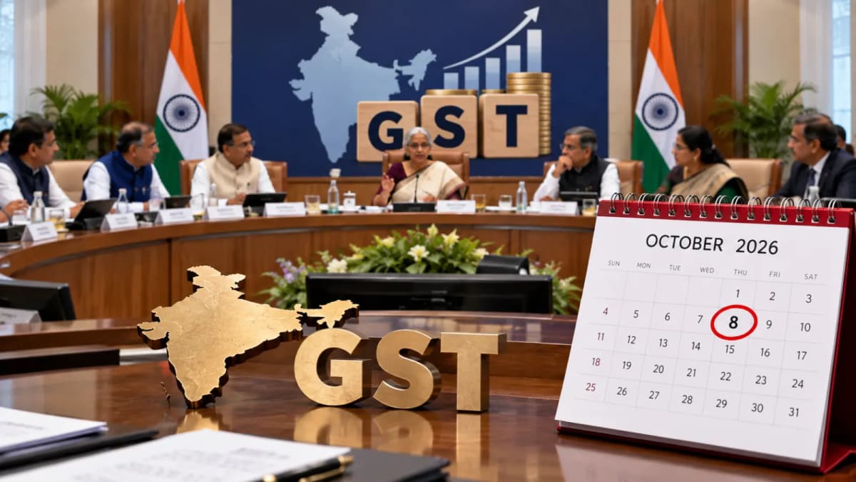 57th GST Council Meeting Scheduled for October 8, 2026
