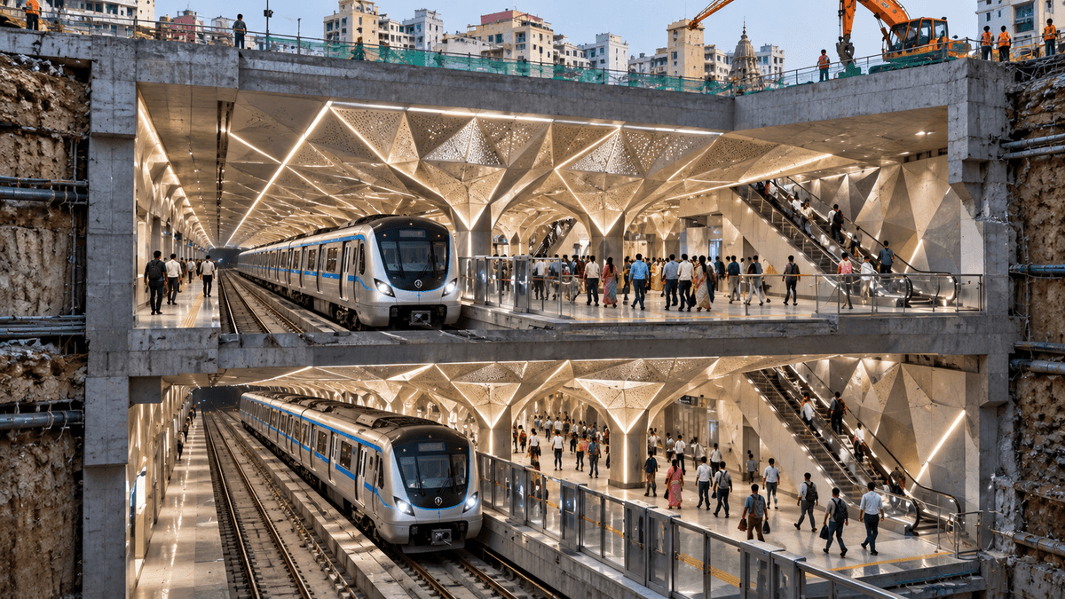 Surat Metro to Feature India’s First Stacked Station with Diamond Theme Surat Metro to Feature India’s First Stacked Station with Diamond Theme