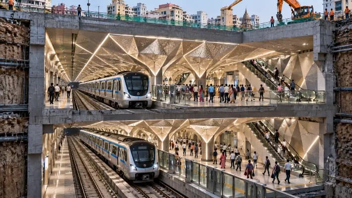 Surat Metro to Feature India’s First Stacked Station with Diamond Theme