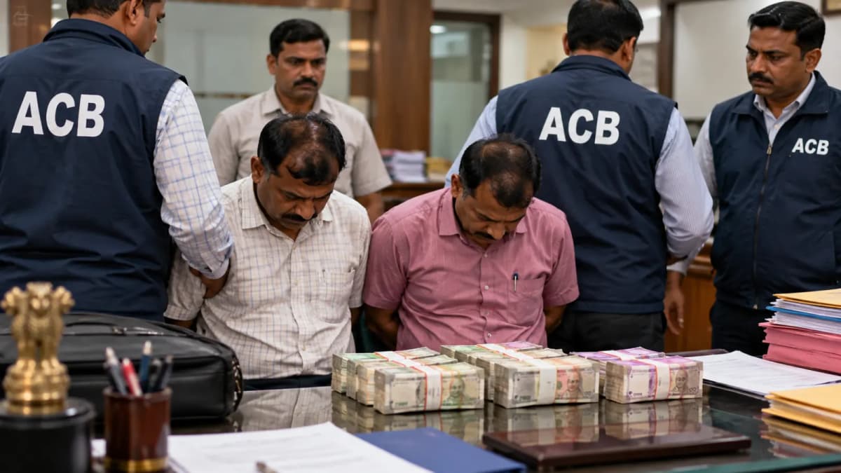 ACB Arrests Two Individuals on Bribery Charges in Vadodara ACB Arrests Two Individuals on Bribery Charges in Vadodara