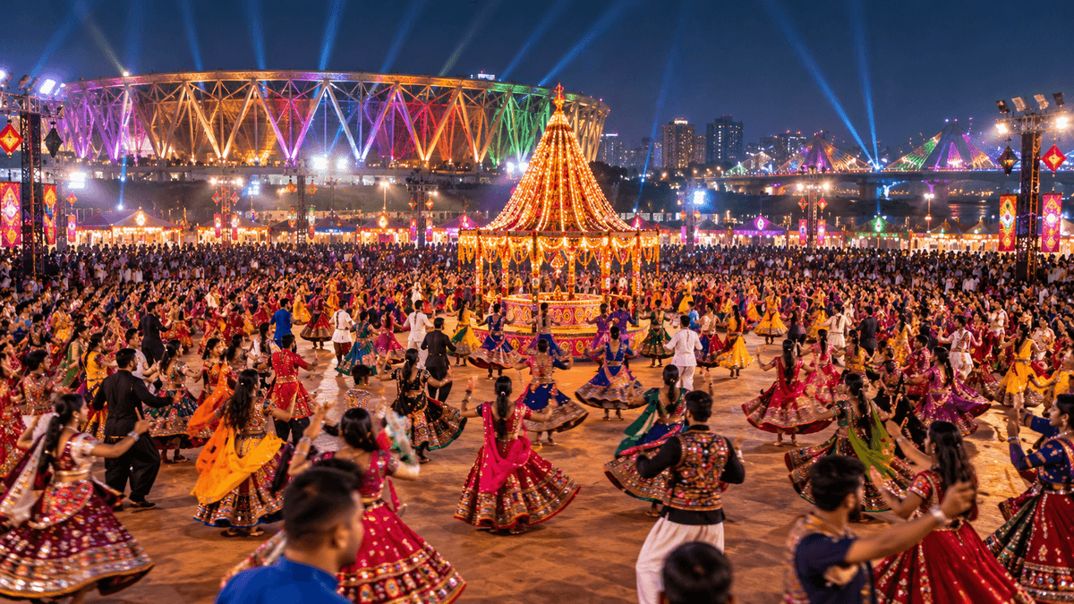 Unique Transformation of Navratri Garba Event in Ahmedabad Unique Transformation of Navratri Garba Event in Ahmedabad