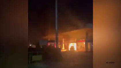 Jaguar Catches Fire at Attibele Petrol Pump, Major Tragedy Averted