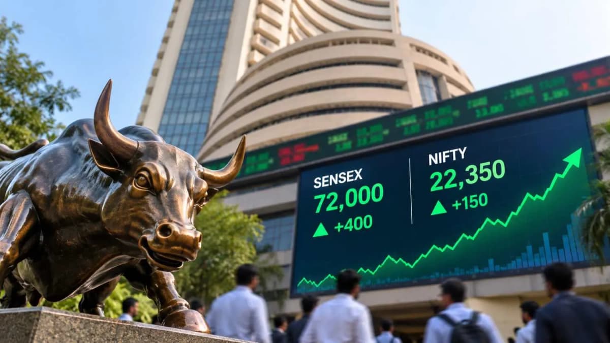 Sensex Gains 400 Points as Buying in IT and FMCG Stocks Lifts Market