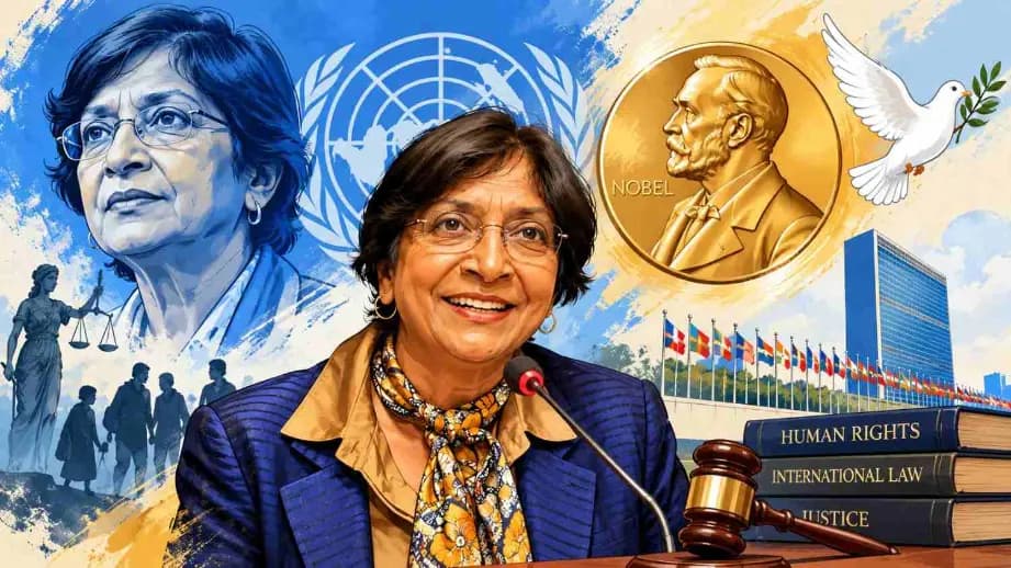 Indian-Origin Navi Pillay Wins 2026 Nobel Peace Prize Indian-Origin Navi Pillay Wins 2026 Nobel Peace Prize