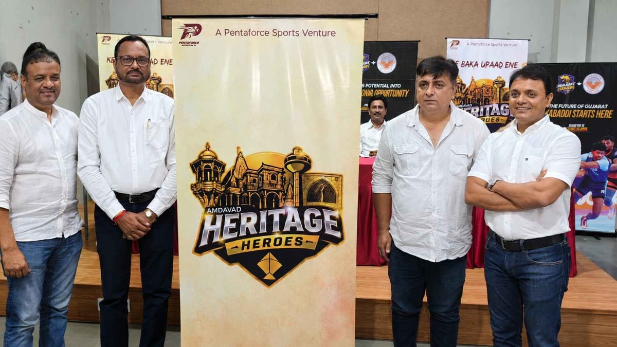 Heritage Heroes Unveil Gujarat Kabaddi League Logo Heritage Heroes Unveil Gujarat Kabaddi League Logo