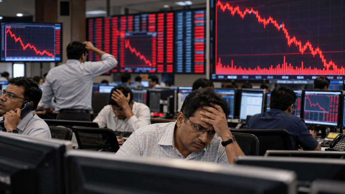 Heavy Selling in Indian Stock Market, Investors Lose ₹8 Lakh Crore Heavy Selling in Indian Stock Market, Investors Lose ₹8 Lakh Crore