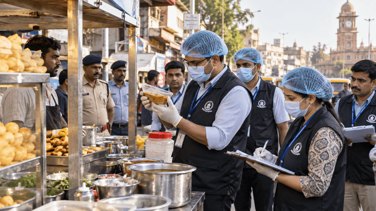 Health Department Conducts Raids on Food Vendors in Rajkot Health Department Conducts Raids on Food Vendors in Rajkot