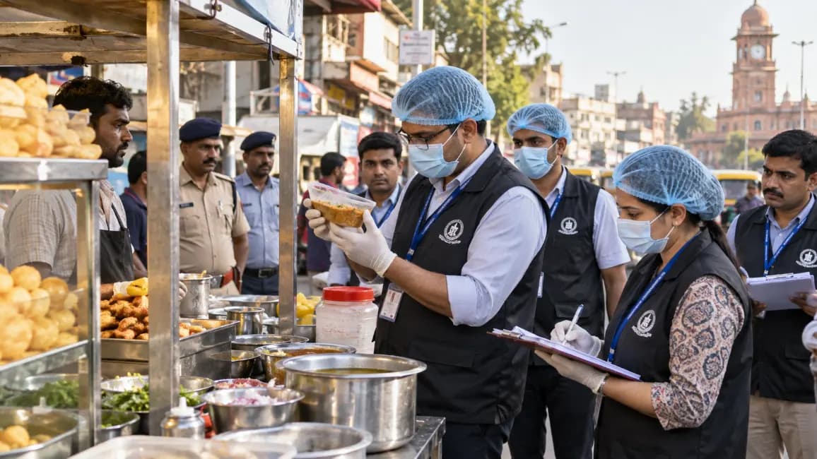 Health Department Conducts Raids on Food Vendors in Rajkot Health Department Conducts Raids on Food Vendors in Rajkot