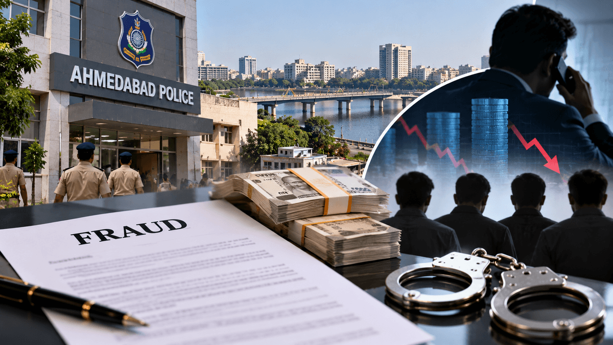 Four Accused in Ahmedabad Over Alleged ₹1.18 Crore Investment Fraud Four Accused in Ahmedabad Over Alleged ₹1.18 Crore Investment Fraud