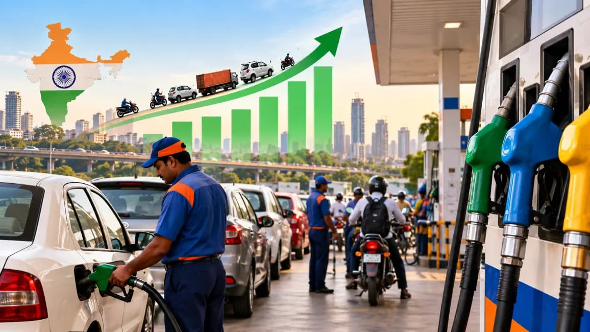 Steady Increase in Fuel Consumption in India, Prices Remain Stable