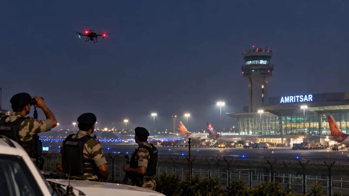 Amritsar Airport Airspace Closed After Suspected Drone Sightings, Flights Diverted