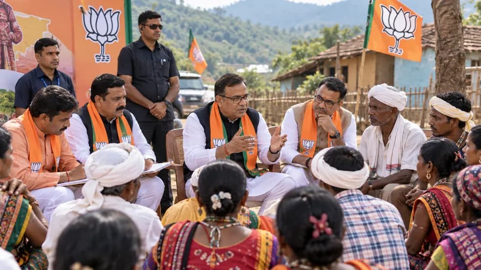 Gujarat Election 2027: BJP Focuses on Tribal Belt, Assigns Four Ministers to 27 Seats Gujarat Election 2027: BJP Focuses on Tribal Belt, Assigns Four Ministers to 27 Seats