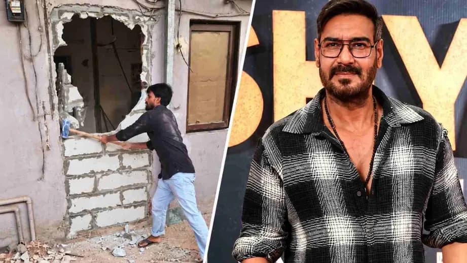 BMC Demolishes Parts of Ajay Devgn’s Juhu Bungalow BMC Demolishes Parts of Ajay Devgn’s Juhu Bungalow