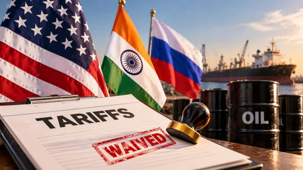 Trump Waives Russian Oil Tariffs, Giving India Relief Trump Waives Russian Oil Tariffs, Giving India Relief