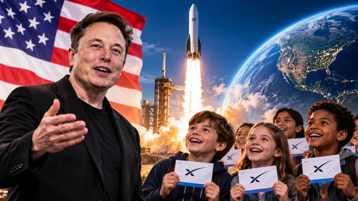 Elon Musk Announces SpaceX Shares for American Children Elon Musk Announces SpaceX Shares for American Children