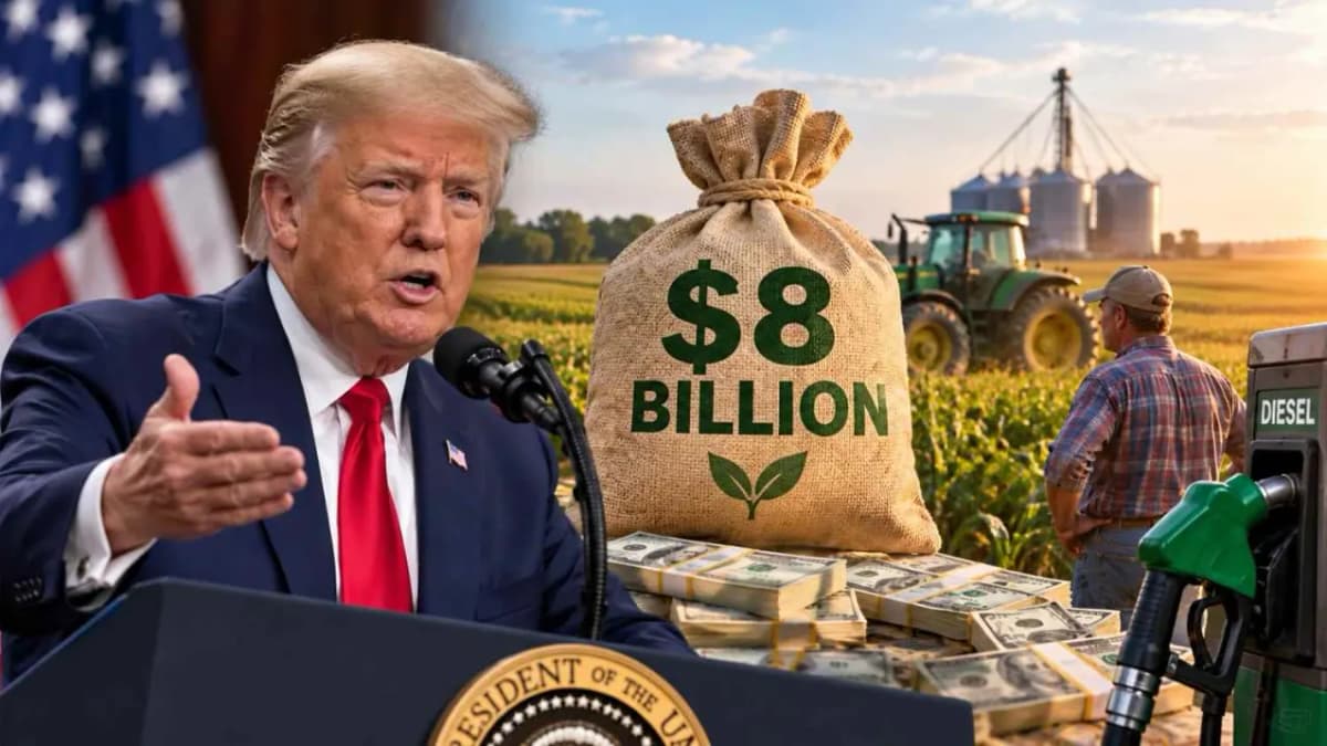 Trump Announces $8 Billion Aid for Farmers Facing Fuel Costs Trump Announces $8 Billion Aid for Farmers Facing Fuel Costs