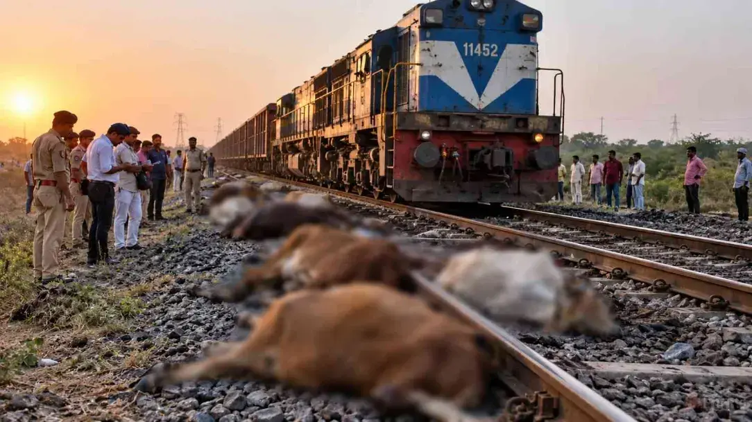 Over 17 Cattle Killed by Freight Train in Kutch