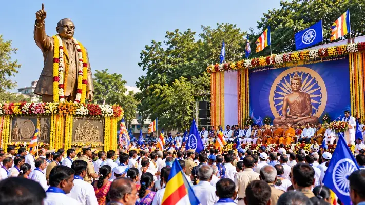 Celebration of Ashok Vijayadashami and Dharma Chakra Pravartan Day in Bharuch