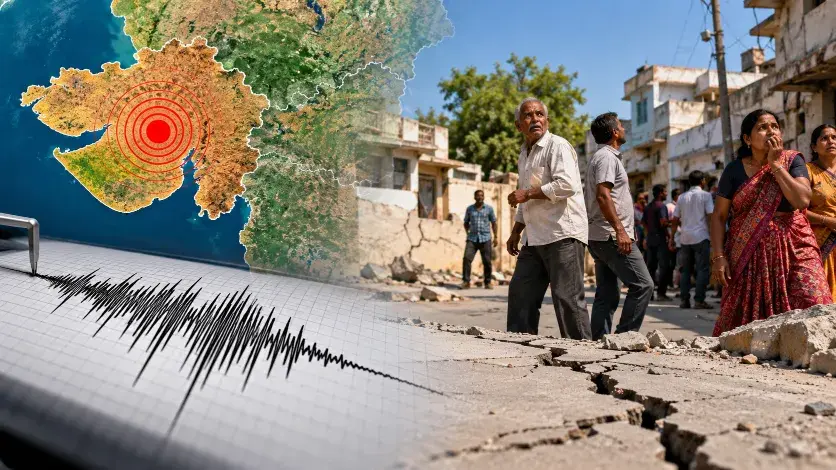 Minor Earthquake of Magnitude 2.9 Strikes Saurashtra, Causing Panic Among Locals Minor Earthquake of Magnitude 2.9 Strikes Saurashtra, Causing Panic Among Locals