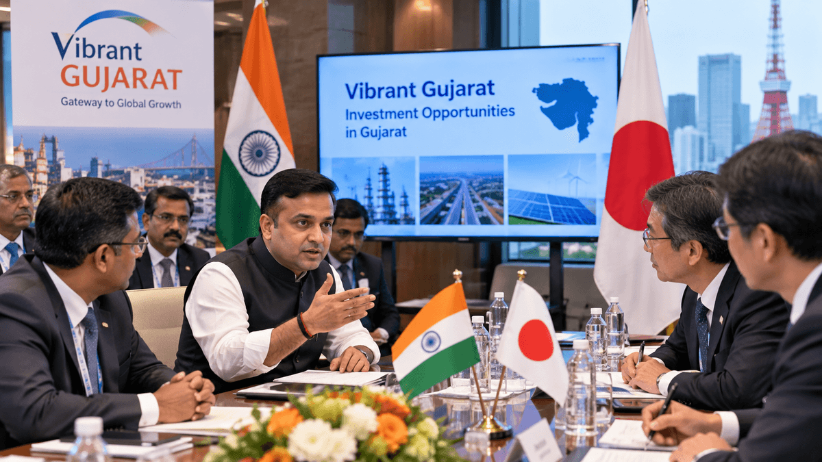 Harsh Sanghavi Holds 20 Meetings in Tokyo, Invites Japanese Companies to Invest in Gujarat Harsh Sanghavi Holds 20 Meetings in Tokyo, Invites Japanese Companies to Invest in Gujarat