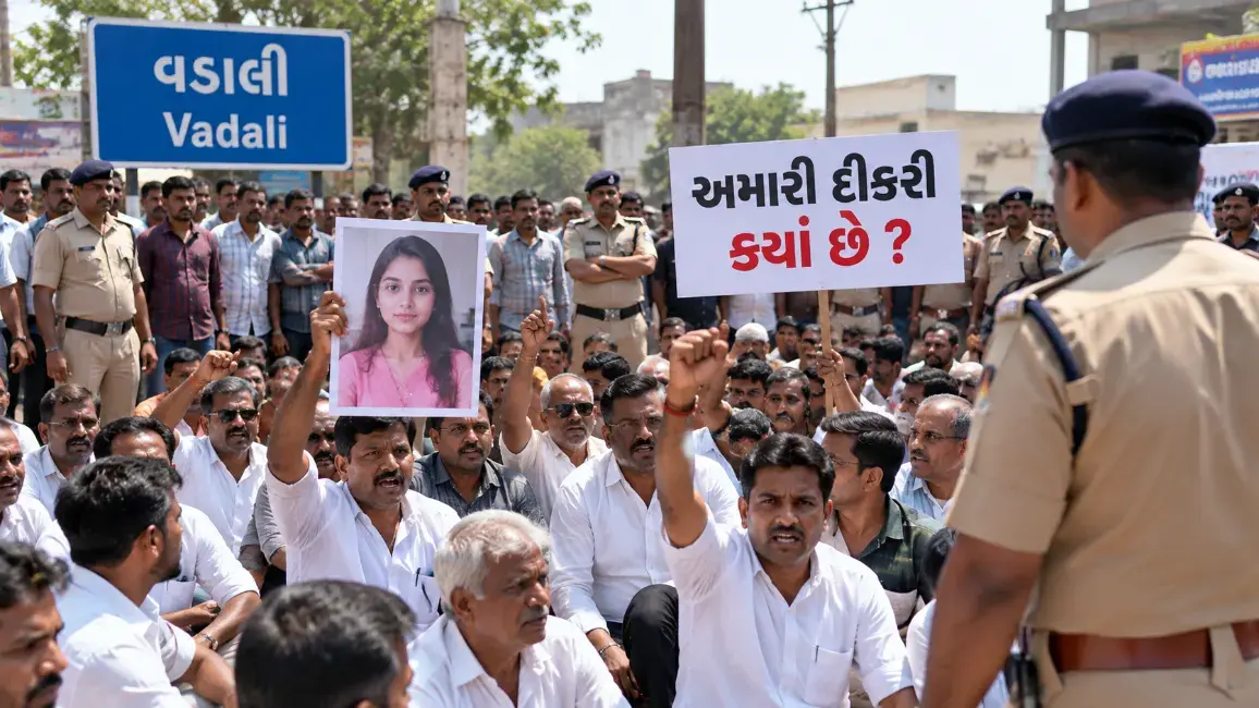 Missing Woman After Love Marriage Sparks Protest by Patidar Community in Vadali, Sabarkantha