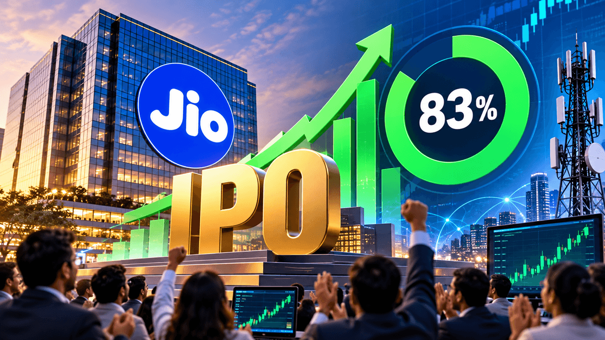 Jio Platforms IPO Sees 83% Subscription Rate Jio Platforms IPO Sees 83% Subscription Rate