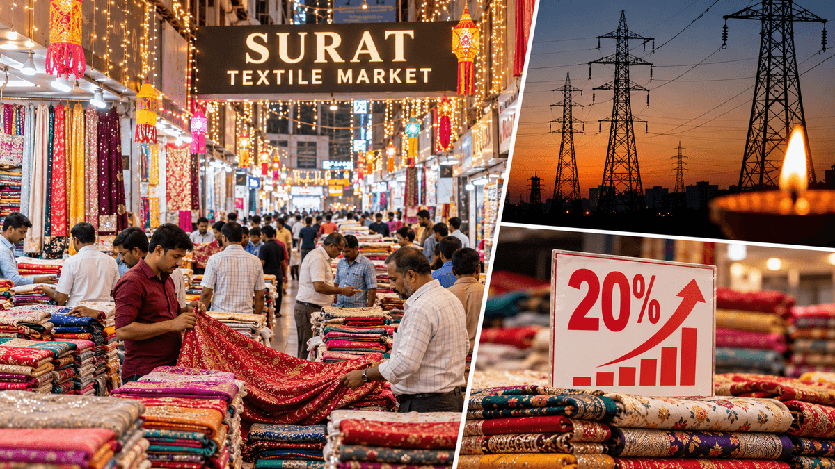 Surat Textile Markets to Have Diwali Lights for Just 5 Days Amid Power Crisis Surat Textile Markets to Have Diwali Lights for Just 5 Days Amid Power Crisis