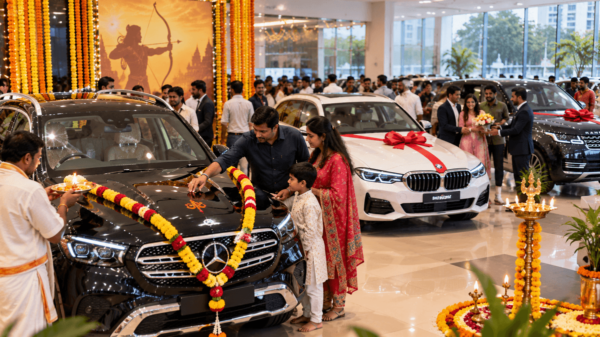 Gujarat Sees Strong Dussehra Vehicle Sales as Luxury Cars Make Headlines in Ahmedabad and Surat Gujarat Sees Strong Dussehra Vehicle Sales as Luxury Cars Make Headlines in Ahmedabad and Surat