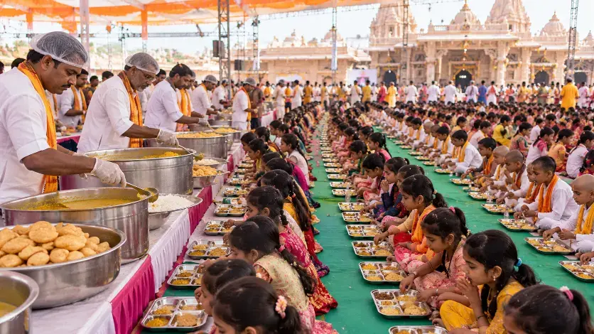 Jamnagar to Host Mahaprasad for 28,000 Girls and Boys on October 25
