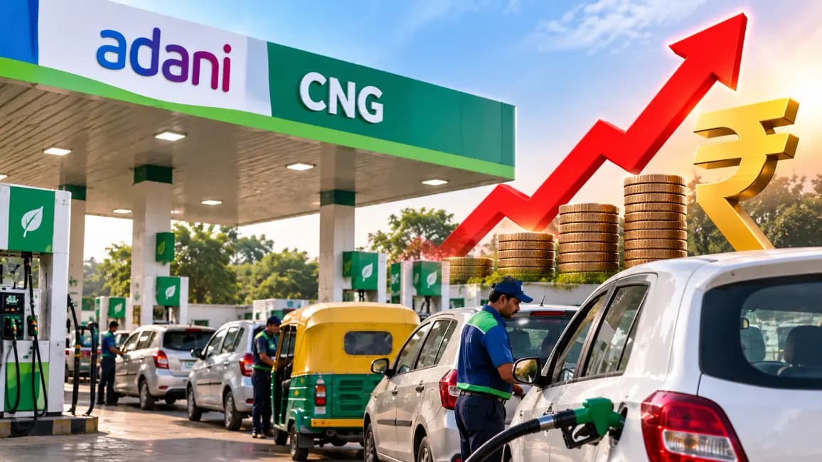 Adani CNG Price Rises by ₹4.45 to ₹98.47 Per Kg Adani CNG Price Rises by ₹4.45 to ₹98.47 Per Kg