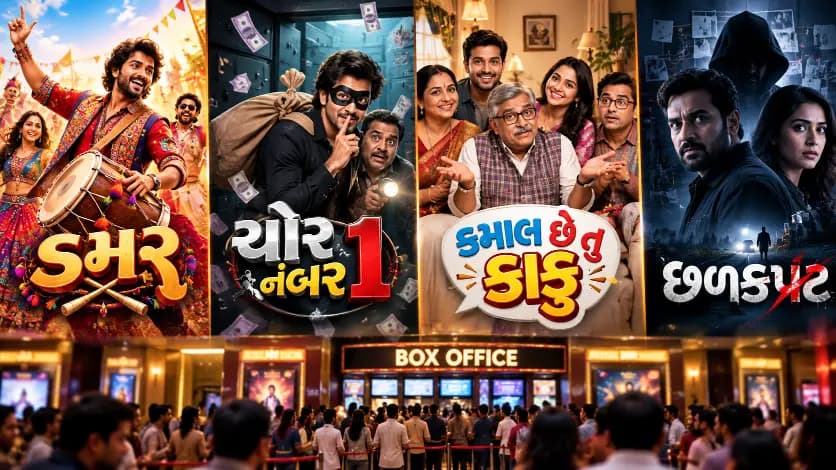 Gujarati Box Office Clash: Damru, Chor Number 1, Kamal Chhe Tu Kaku and Chhal Kapat Gujarati Box Office Clash: Damru, Chor Number 1, Kamal Chhe Tu Kaku and Chhal Kapat