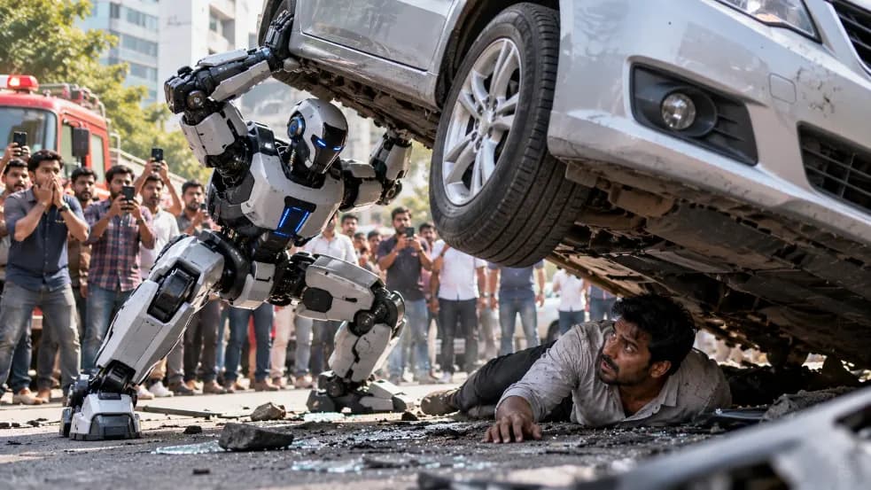 Chinese Robot Lifts a Car in Viral Video: What Is the Real Story? Chinese Robot Lifts a Car in Viral Video: What Is the Real Story?