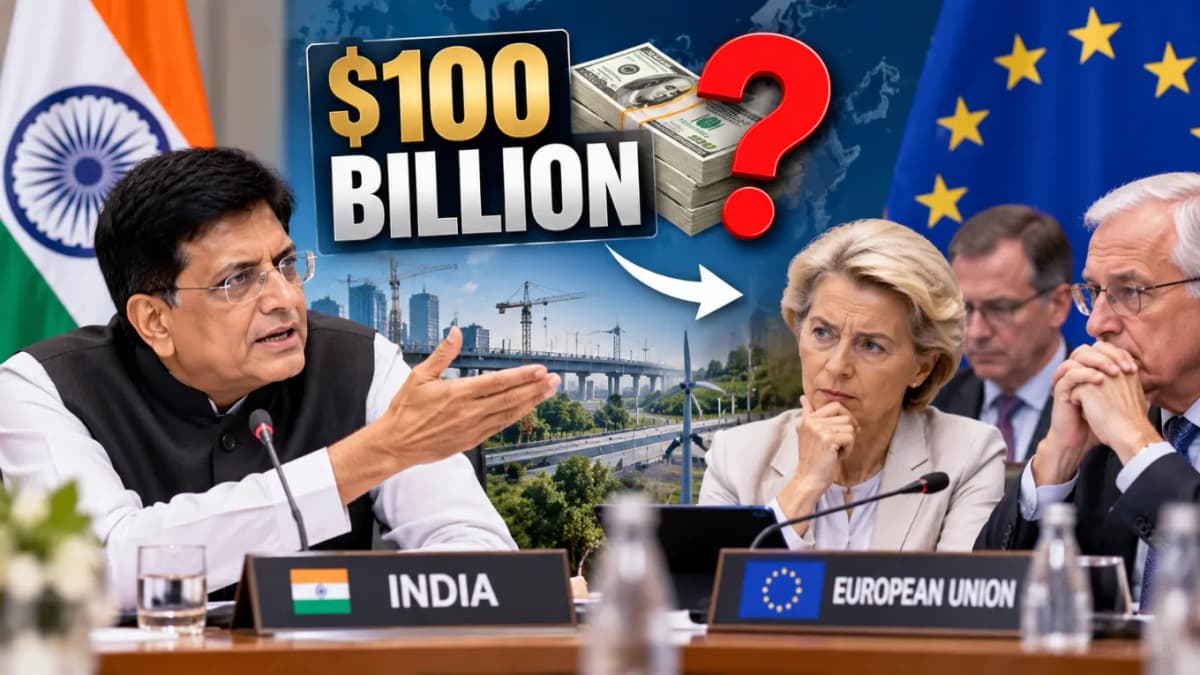 Piyush Goyal Questions Europe Over $100 Billion Climate Finance Pledge Piyush Goyal Questions Europe Over $100 Billion Climate Finance Pledge