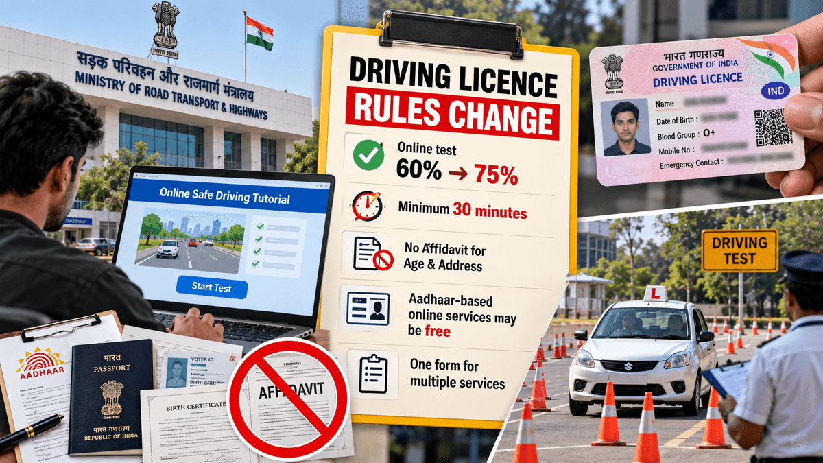 Proposed Driving Licence Rule Changes May Require 75% Marks in the Test Proposed Driving Licence Rule Changes May Require 75% Marks in the Test