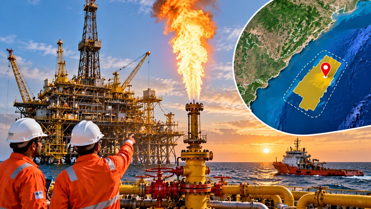 New Natural Gas Discovery in Krishna-Godavari Basin Records Flow of Up to 200,000 Cubic Metres per Day New Natural Gas Discovery in Krishna-Godavari Basin Records Flow of Up to 200,000 Cubic Metres per Day