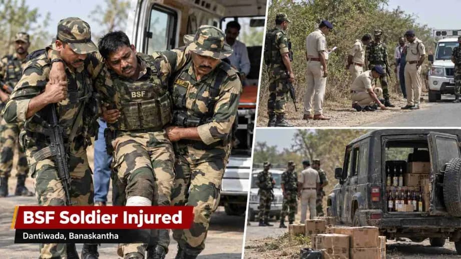 Banaskantha BSF Jawan Seriously Injured in Bootlegger Attack