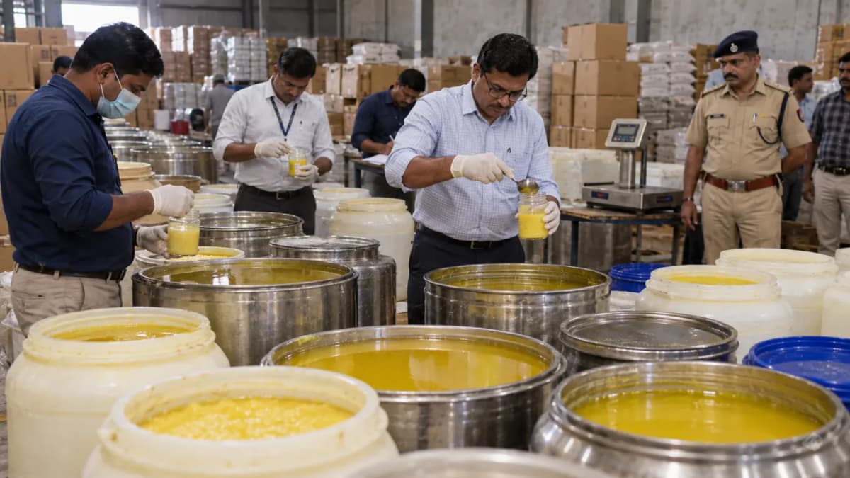 Counterfeit Ghee Scandal Uncovered in Surat, 900 Kilos Seized Counterfeit Ghee Scandal Uncovered in Surat, 900 Kilos Seized