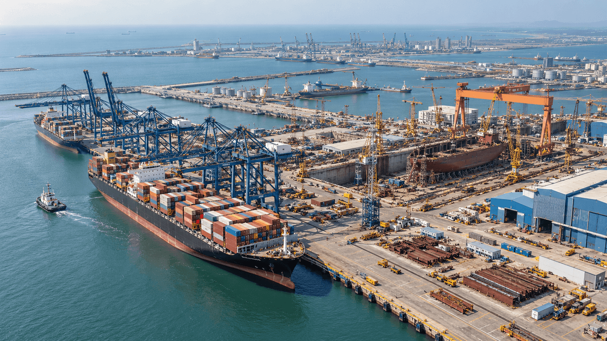 Gujarat to Invest ₹71,000 Crores in New Ports and Shipbuilding Parks Gujarat to Invest ₹71,000 Crores in New Ports and Shipbuilding Parks