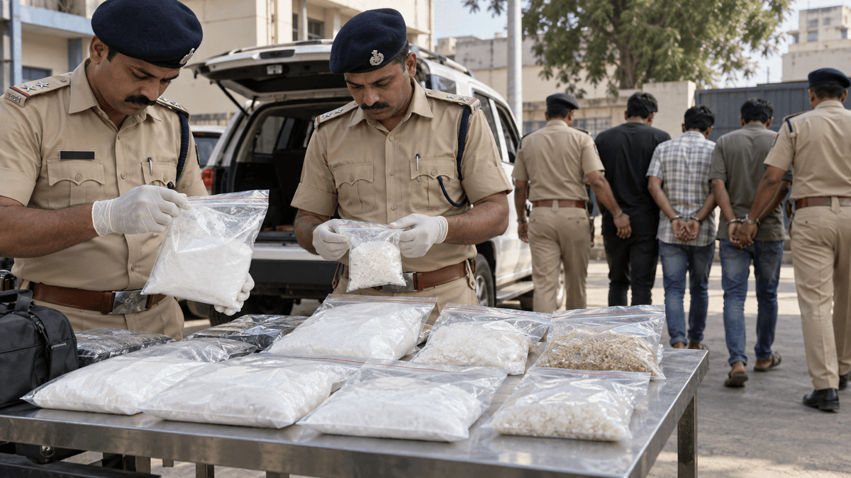 Ahmedabad Crime Branch Seizes Drugs Worth 25 Crore Three Arrested Ahmedabad Crime Branch Seizes Drugs Worth 25 Crore Three Arrested